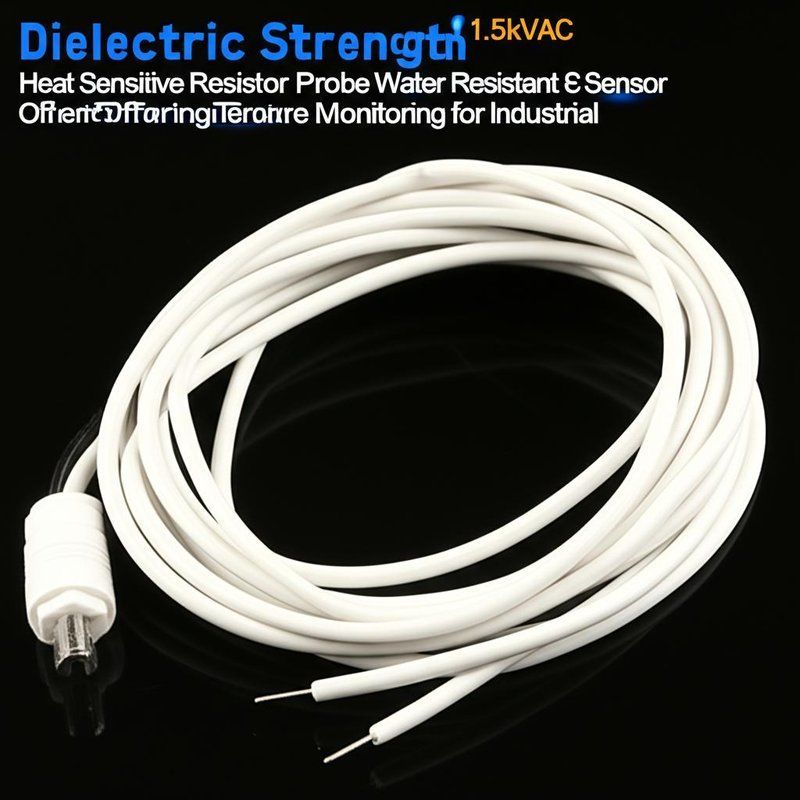 Dielectric Strength 1.5kVAC Heat Sensitive Resistor Probe Water Resistant Sensor Offering Temperature Monitoring for Industrial